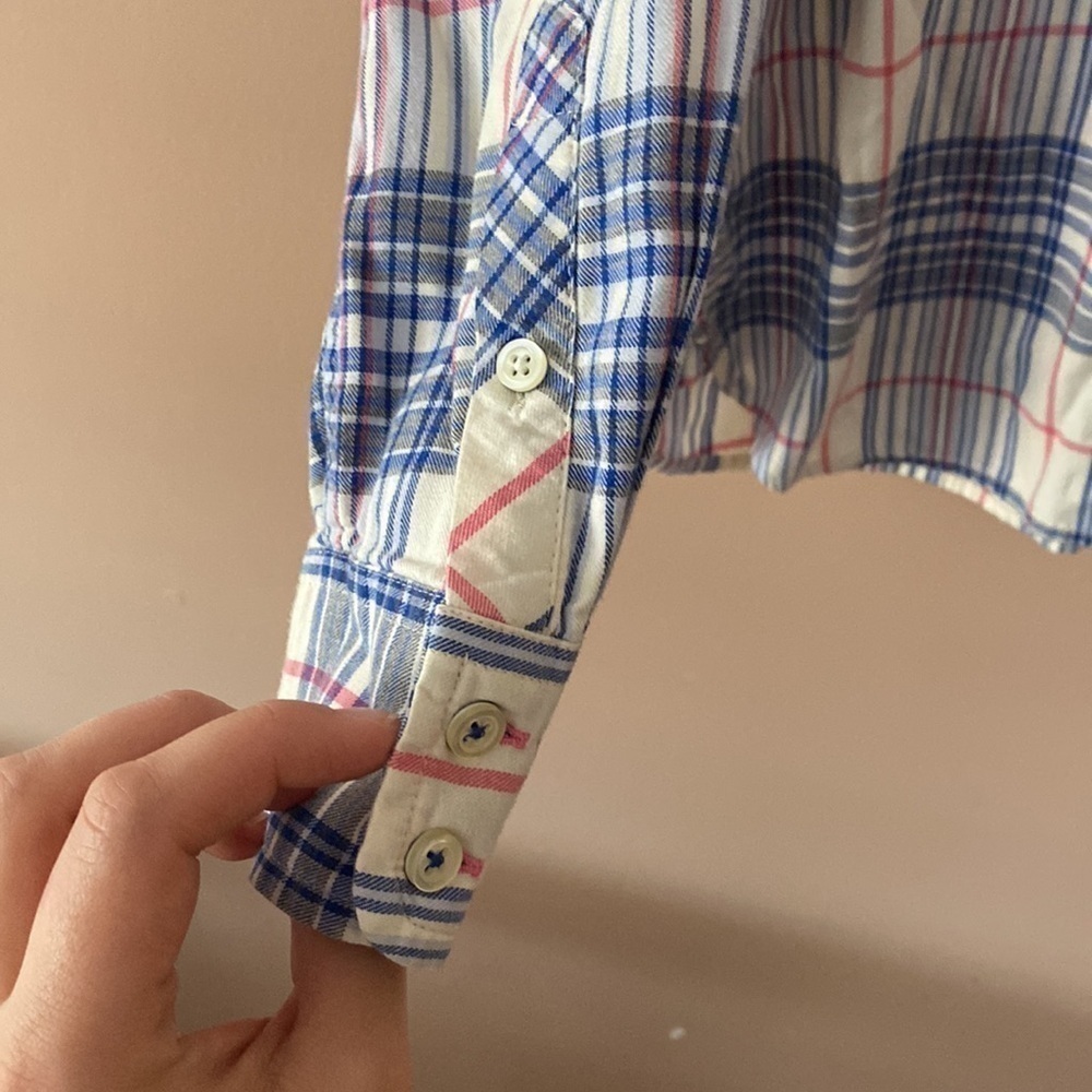 Talbots plaid top - Picture 3 of 5
